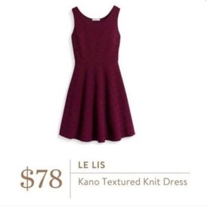 Le Lis Kano Textured Knit Dress